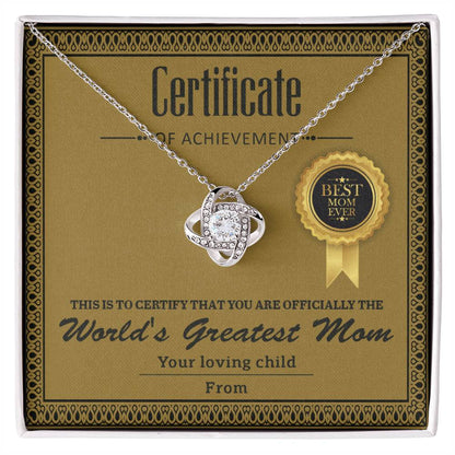 Mom-Certificate Of Achievement