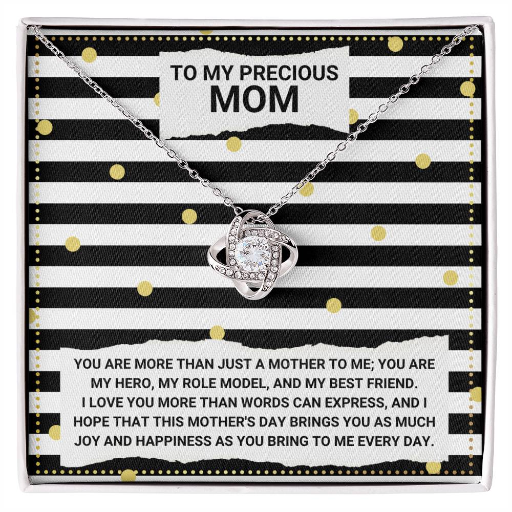 JGF Jewelry Gifts for Family Love Knot Necklace Mothers Day Gifts For Daughter In Law Who Are Moms