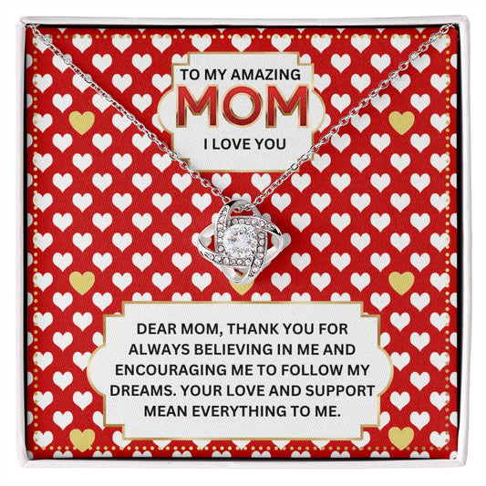 JGF Jewelry Gifts for Family I Love My Mommy Necklace for Mom