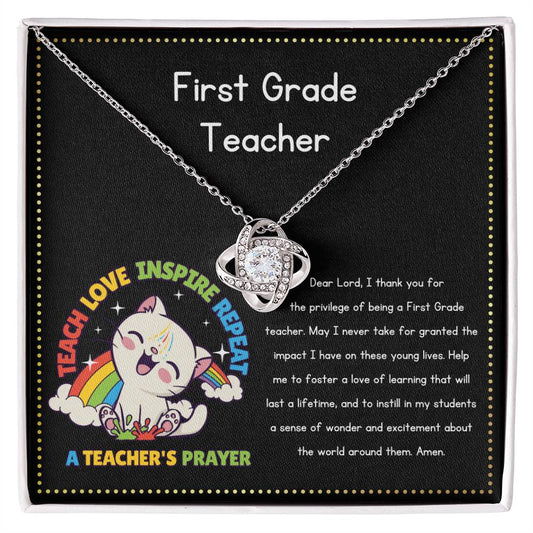JGF Jewelry Gifts for Family First 1st Grade New Teacher Teach A Prayer Gift