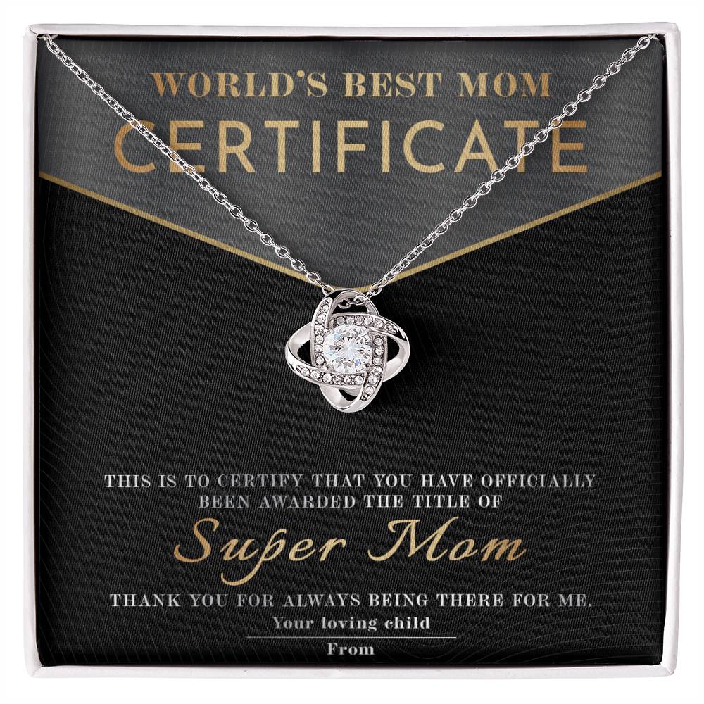Mom-Best Mom Certificate