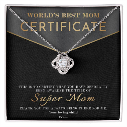 Mom-Best Mom Certificate