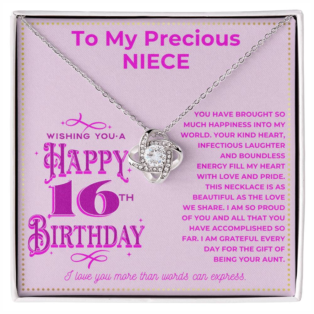 JGF Jewelry Gifts for Family Niece Necklace From Aunt Sterling Silver