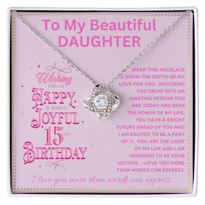 JGF Jewelry Gifts for Family Turning 15 Year Old Birthday Gifts To My Beautiful Daughter