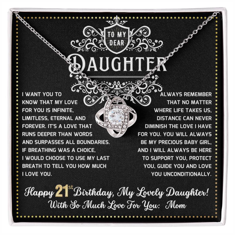 JGF Jewelry Gifts for Family 21 Year Old Daughter Birthday Card From Mom