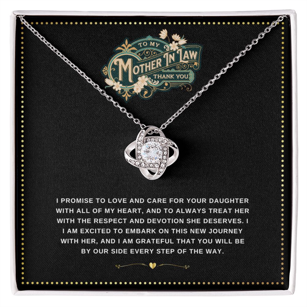 JGF Jewelry Gifts for Family | Elegant Sterling Silver Necklace gifts for Mother In Law from Son In Law on Wedding Day