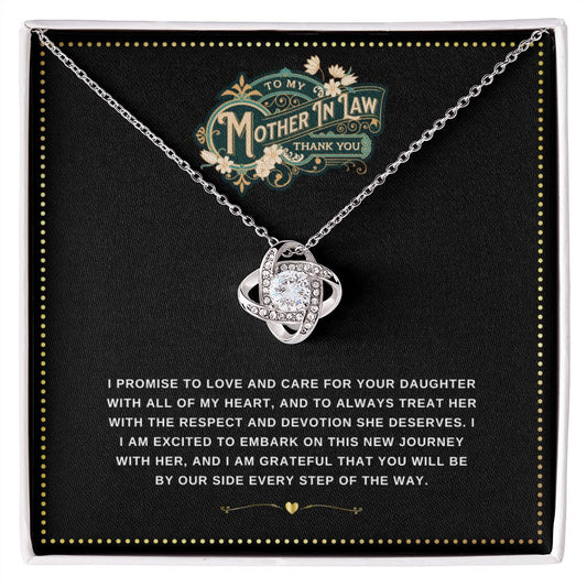 JGF Jewelry Gifts for Family | Elegant Sterling Silver Necklace gifts for Mother In Law from Son In Law on Wedding Day