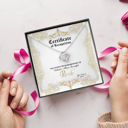 Bride-Certificate Of Achievement