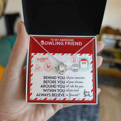 JGF Jewelry Gifts for Family Necklace Gift For Bowling Adult Female Bestie BFF Friend