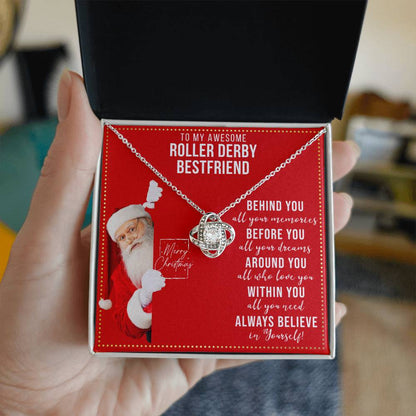 JGF Jewelry Gifts for Family Necklace Gift For Roller Derby Female Bestie BFF Friend