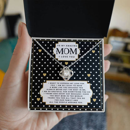 JGF Jewelry Gifts for Family I Love You Mom Necklace My Mommy