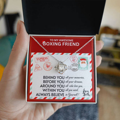 JGF Jewelry Gifts for Family Necklace Gift For Boxing Female Bestie BFF Friend Far Away Gift Basket