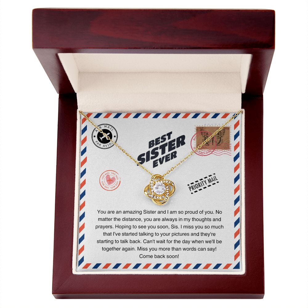 JGF Jewelry Gifts for Family | Sister Moving Away From Home New Job Beginnings Gift | Sister Pendant Necklace Jewelry