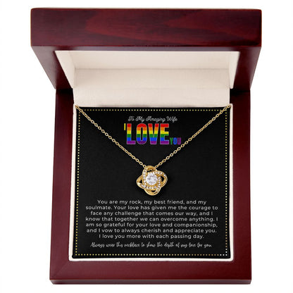 JGF Jewelry Gifts for Family | I Love You Gifts For Her Lesbian Necklace