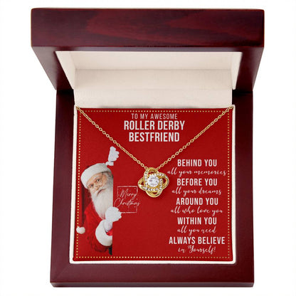 JGF Jewelry Gifts for Family Necklace Gift For Roller Derby Female Bestie BFF Friend