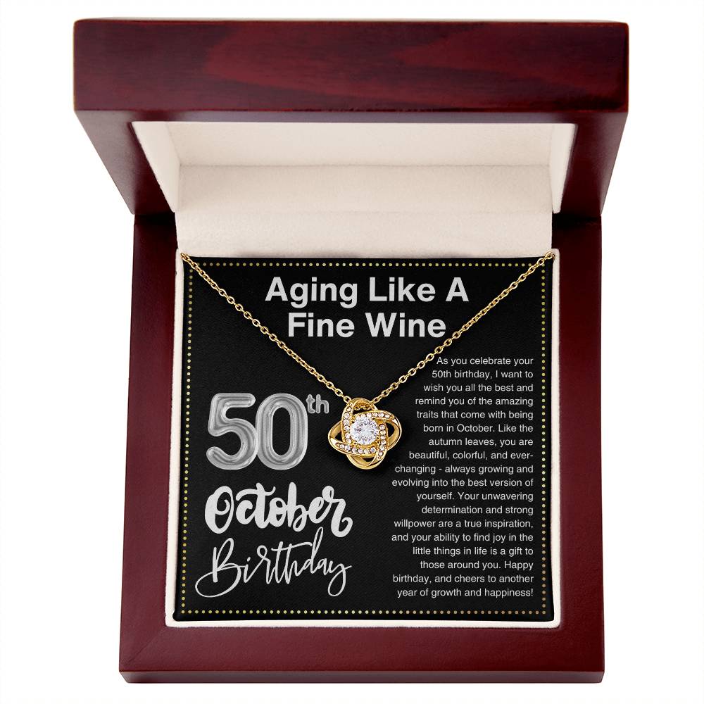 JGF Jewelry Gifts for Family 50th Birthday Gifts For Women Funny October