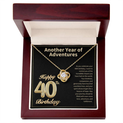 JGF Jewelry Gifts for Family 40th Birthday Card for Women