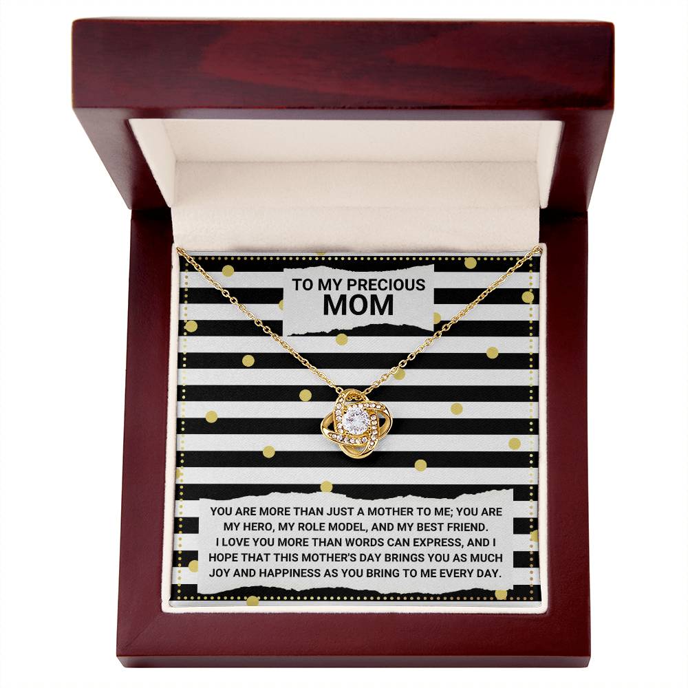 JGF Jewelry Gifts for Family Love Knot Necklace Mothers Day Gifts For Daughter In Law Who Are Moms