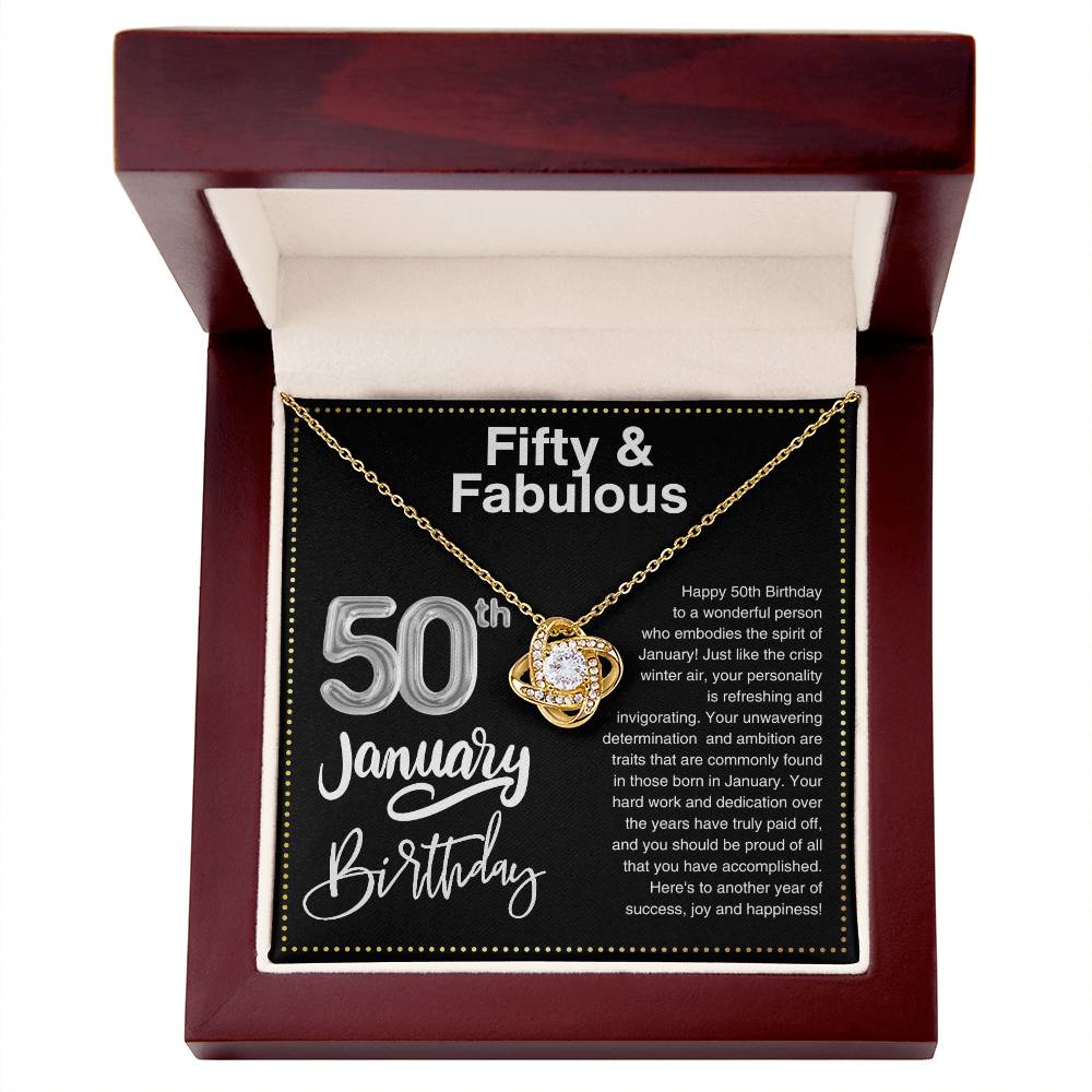 JGF Jewelry Gifts for Family 50th Birthday Gifts For Women Friends January