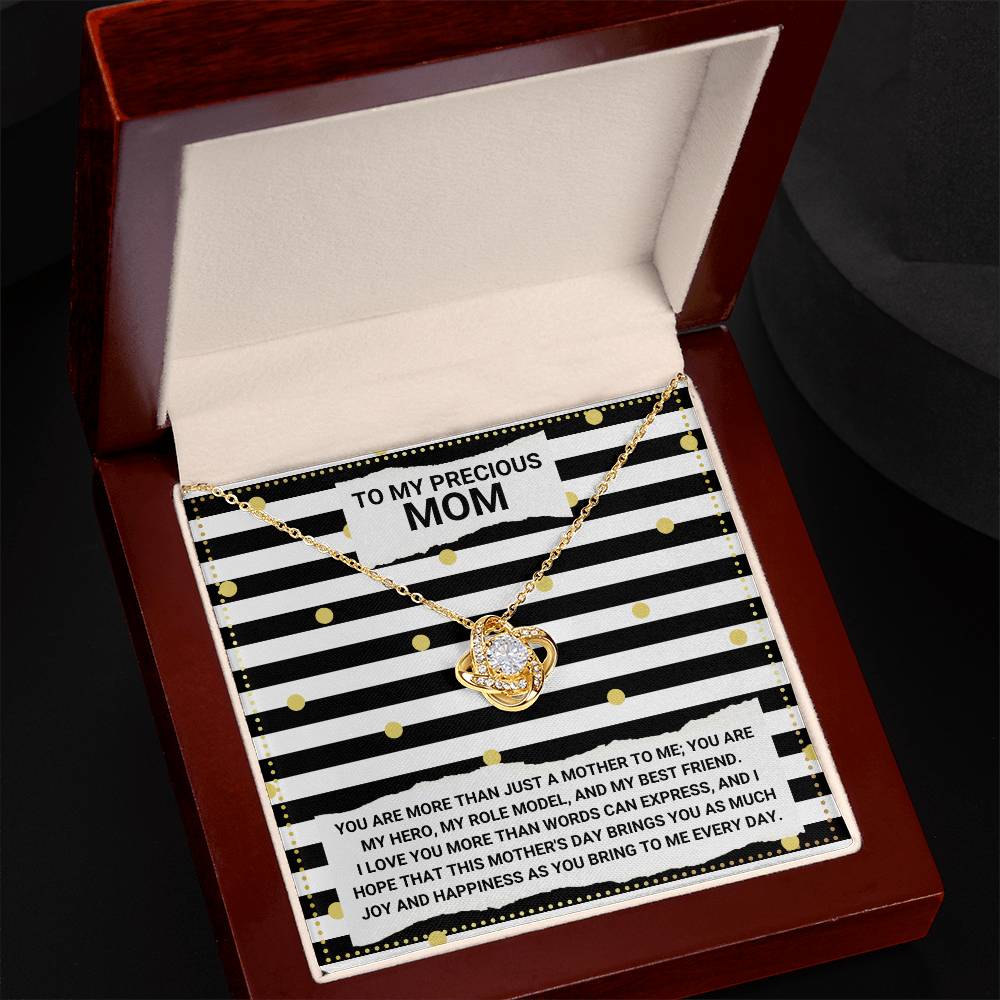 JGF Jewelry Gifts for Family Love Knot Necklace Mothers Day Gifts For Daughter In Law Who Are Moms