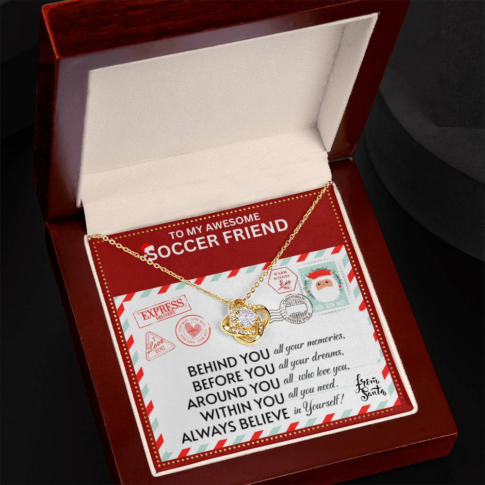 JGF Jewelry Gifts for Family Necklace Gift For Soccer Adult Female Bestie BFF Friend