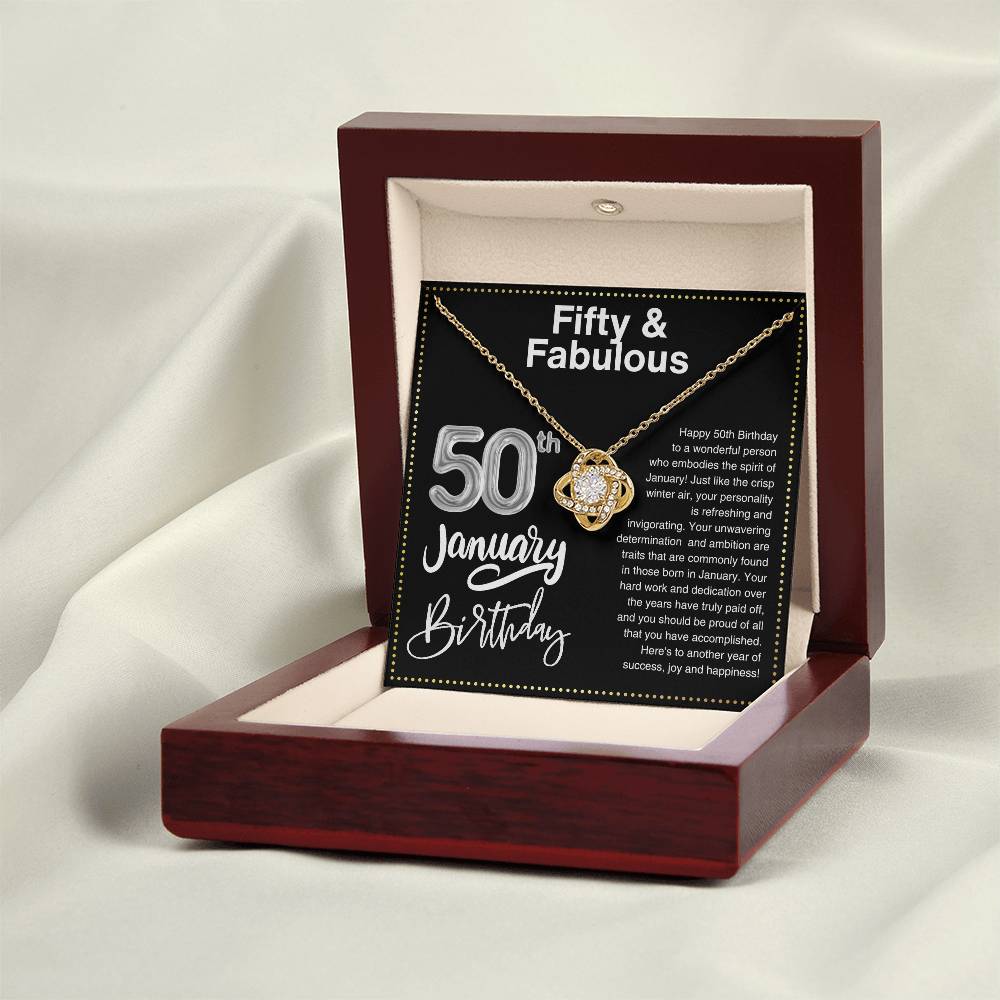 JGF Jewelry Gifts for Family 50th Birthday Gifts For Women Friends January