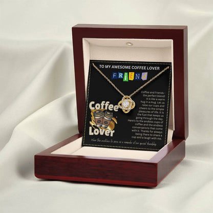 JGF Jewelry Gifts for Family Friendship Necklace for BFF Bestie No Coffee No Workee