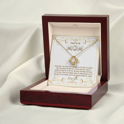 JGF Jewelry Gifts for Family Prayer For Mom From Daughter And Son