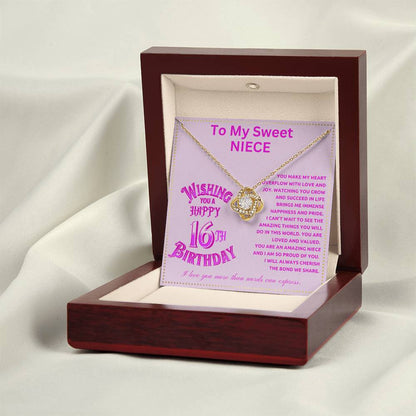 JGF Jewelry Gifts for Family Happy 16th Birthday Card For Niece From Aunt