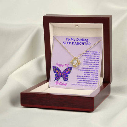 JGF Jewelry Gifts for Family Stepdaughter 15th Birthday Card