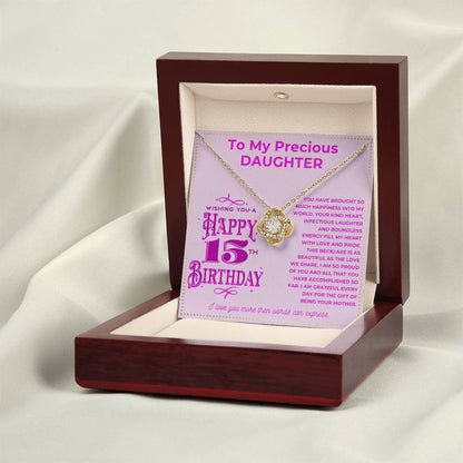 JGF Jewelry Gifts for Family To My Amazing Daughter 15th Birthday Necklace