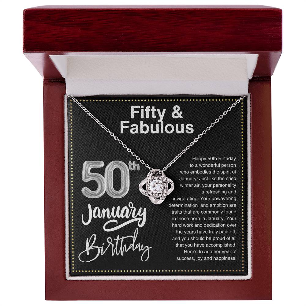 JGF Jewelry Gifts for Family 50th Birthday Gifts For Women Friends January