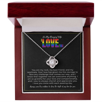 JGF Jewelry Gifts for Family | I Love You Gifts For Her Lesbian Necklace