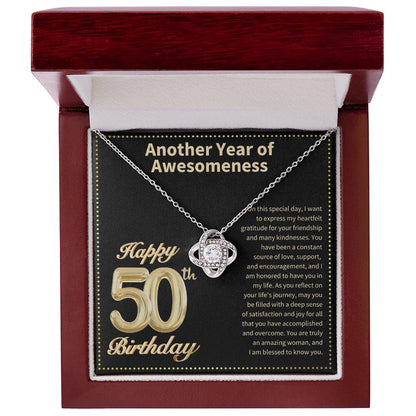 JGF Jewelry Gifts for Family 50th Birthday Card  for Women