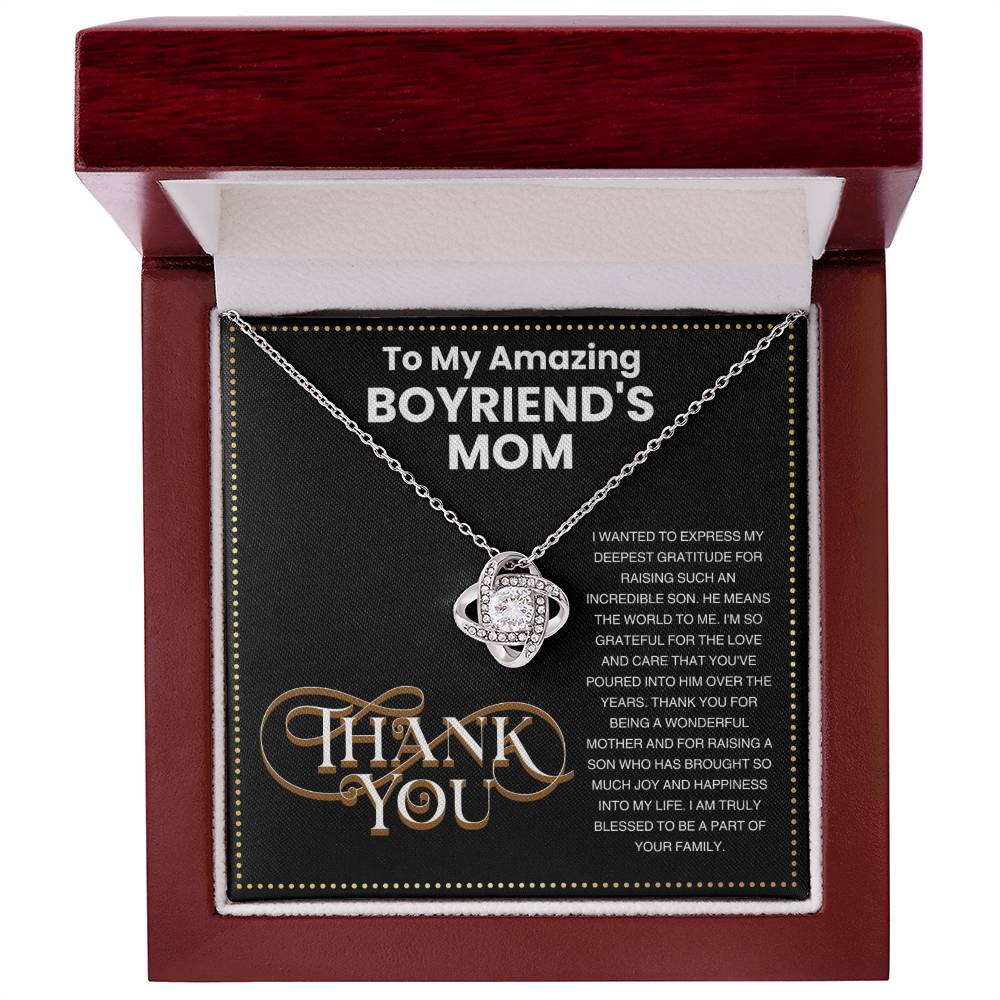 JGF Jewelry Gifts for Family To My Boyfriends Mom Gifts