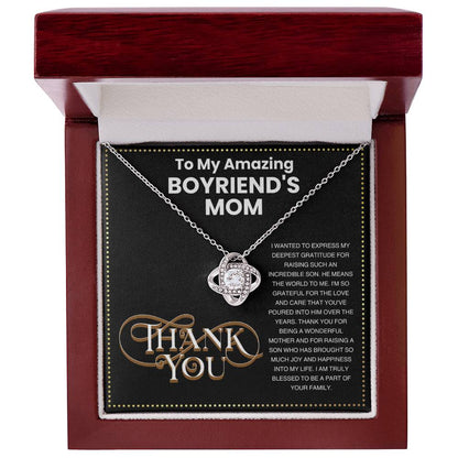 JGF Jewelry Gifts for Family To My Boyfriends Mom Gifts