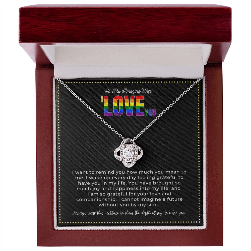 JGF Jewelry Gifts for Family | To My Amazing Wife I Love You Necklace Gift