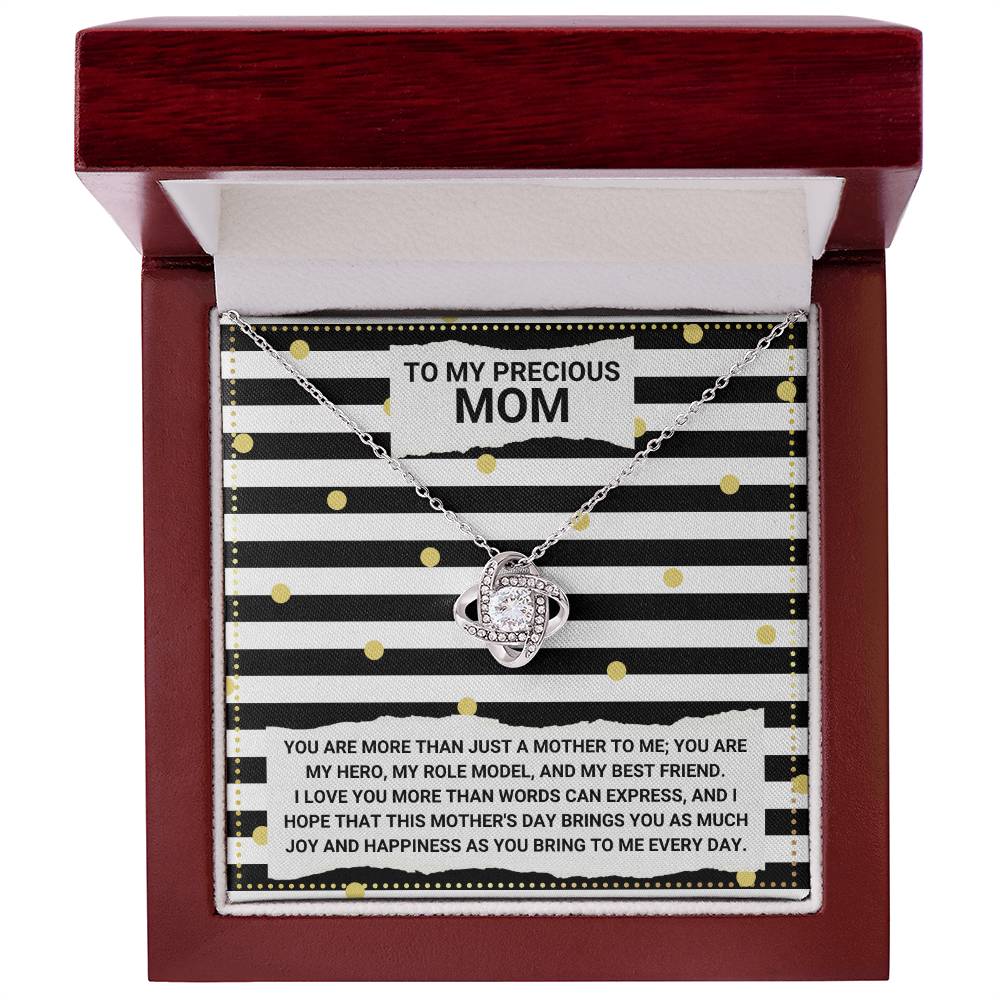 JGF Jewelry Gifts for Family Love Knot Necklace Mothers Day Gifts For Daughter In Law Who Are Moms