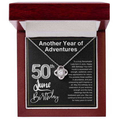 JGF Jewelry Gifts for Family 50th Birthday Gifts For Wife June