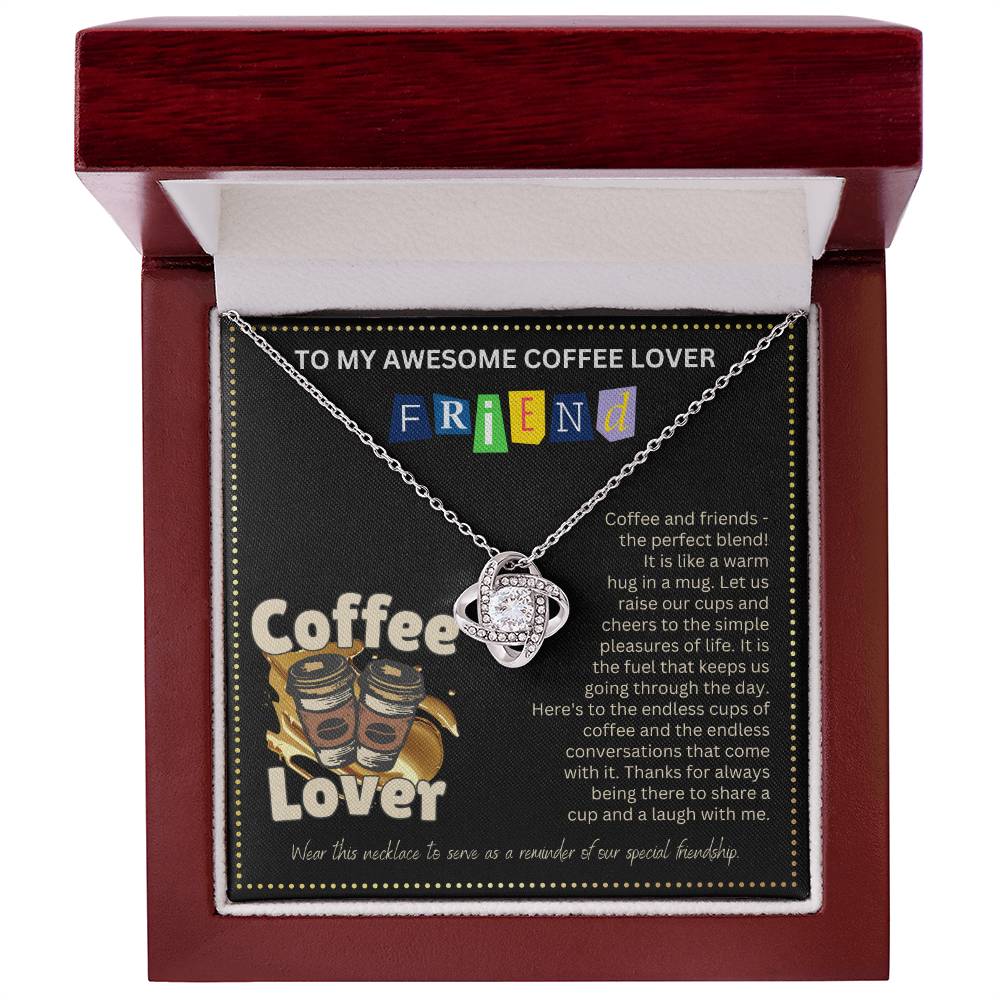 JGF Jewelry Gifts for Family Friendship Necklace for BFF Bestie No Coffee No Workee