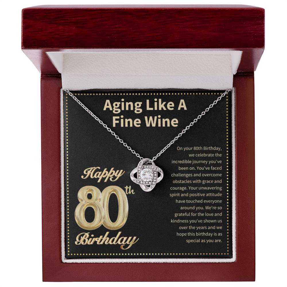 JGF Jewelry Gifts for Family 80th Birthday Card  for Women
