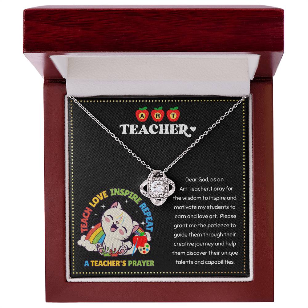 JGF Jewelry Gifts for Family Elementary Back To School Gift For Art Teacher Woman Necklace