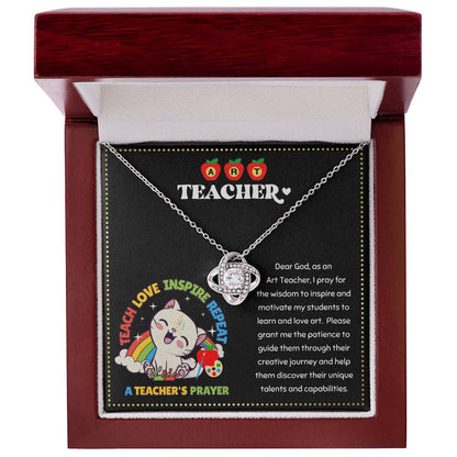 JGF Jewelry Gifts for Family Elementary Back To School Gift For Art Teacher Woman Necklace