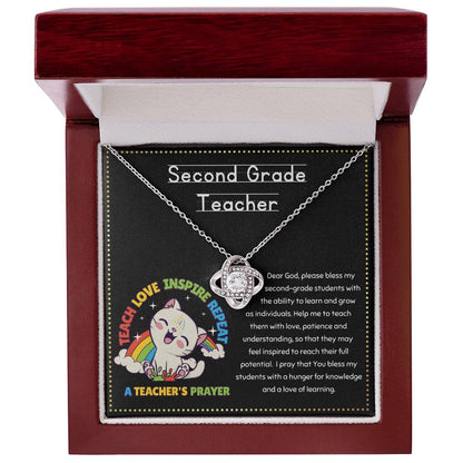 JGF Jewelry Gifts for Family A Prayer for Second Grade Teacher Retirement Gifts