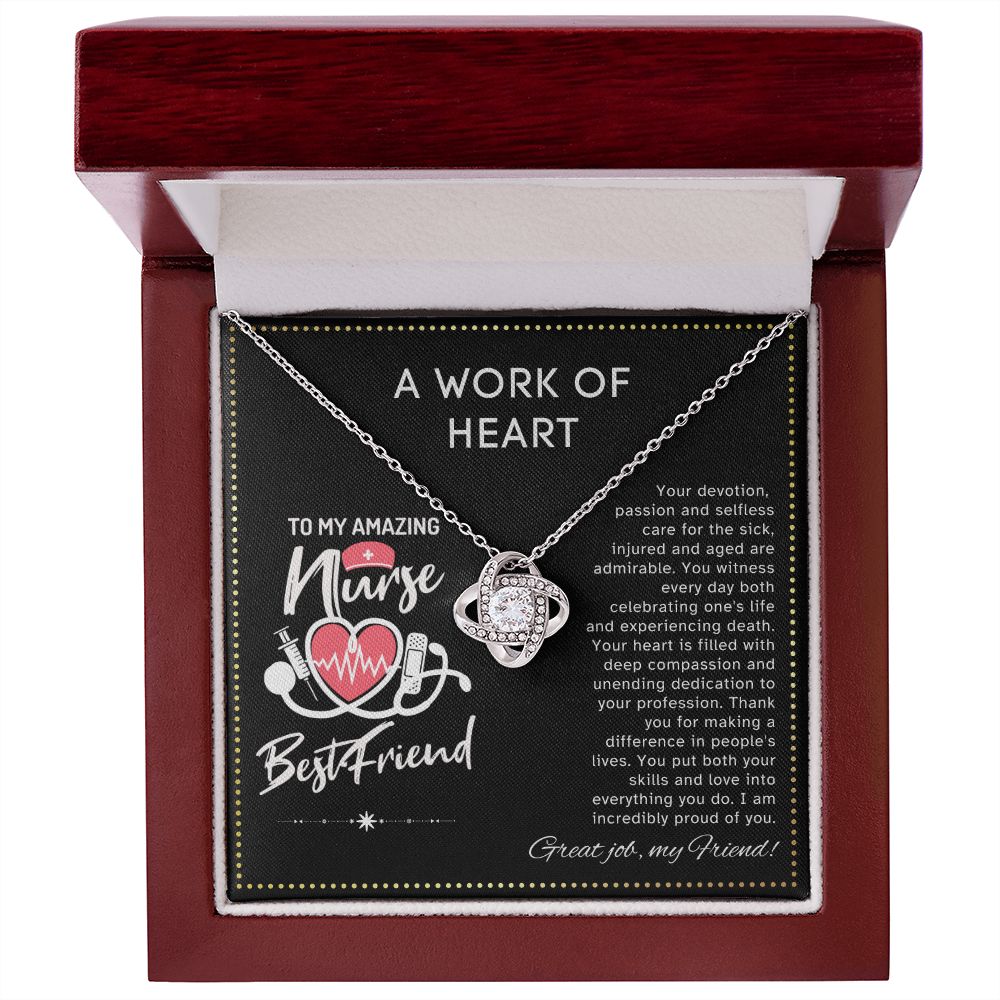 JGF Jewelry Gifts for Family | Best Friend Necklace Gifts for Nurses Week | My Favorite Nurse Calls Me Best Friend