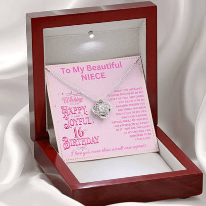 JGF Jewelry Gifts for Family 16th Birthday Card For Niece From Aunt