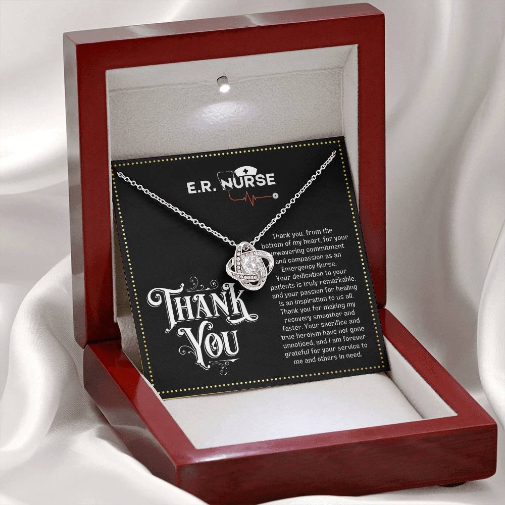 JGF Jewelry Gifts for Family | Thank You Emergency Department Room ER Nurse Nursing Funny Gifts Women