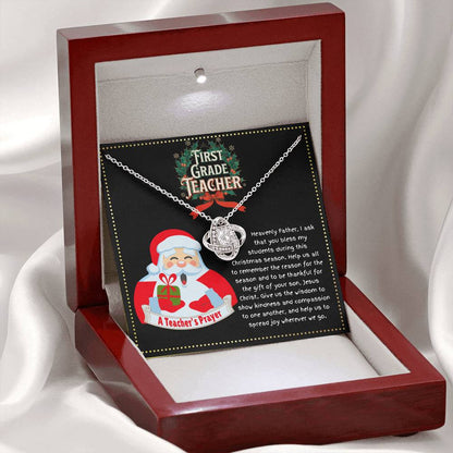 JGF Jewelry Gifts for Family Teacher Teach Tiny Humans  First Grade 1st Christmas Prayer Gifts