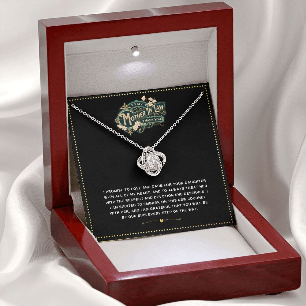 JGF Jewelry Gifts for Family | Elegant Sterling Silver Necklace gifts for Mother In Law from Son In Law on Wedding Day