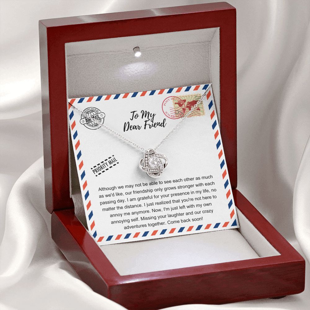 JGF Jewelry Gifts for Family | Birthday Gifts with Message For Bestie Friend Far Away | Sterling Silver Necklace For Women